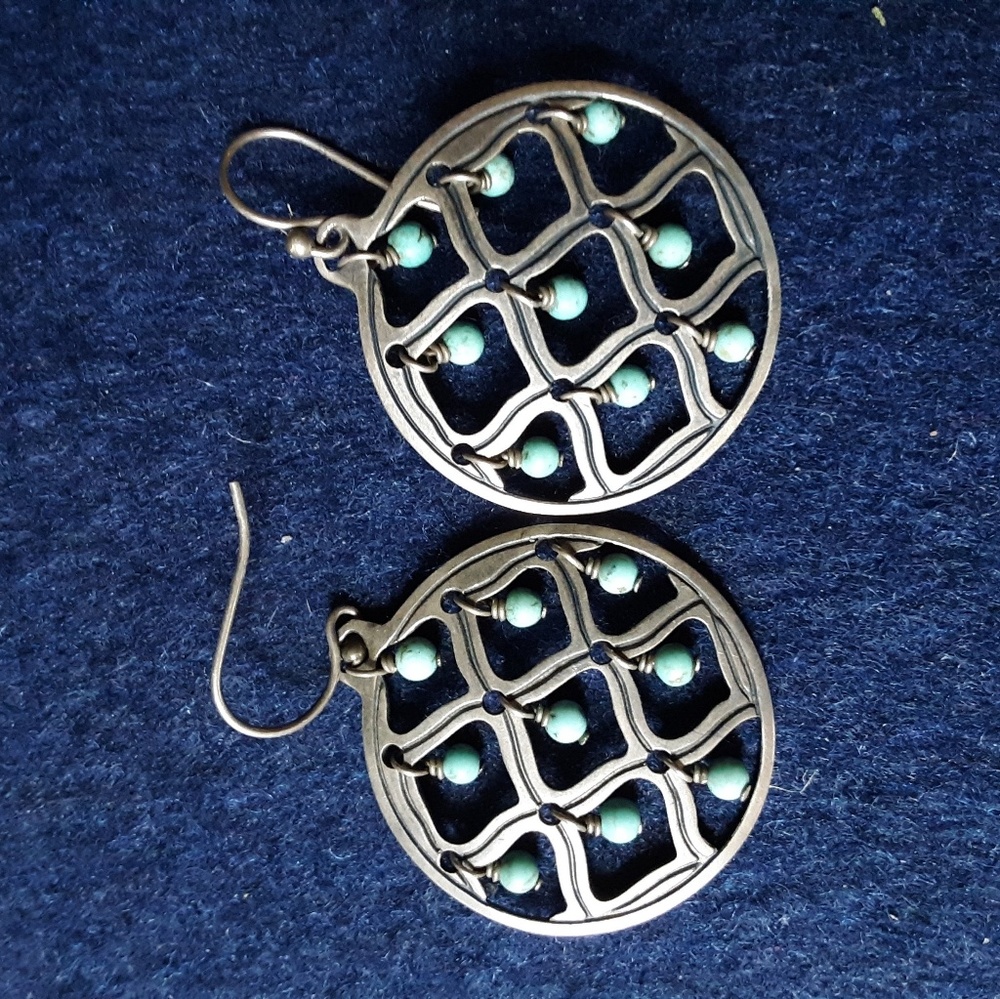 Silpada sterling silver and turquoise earrings